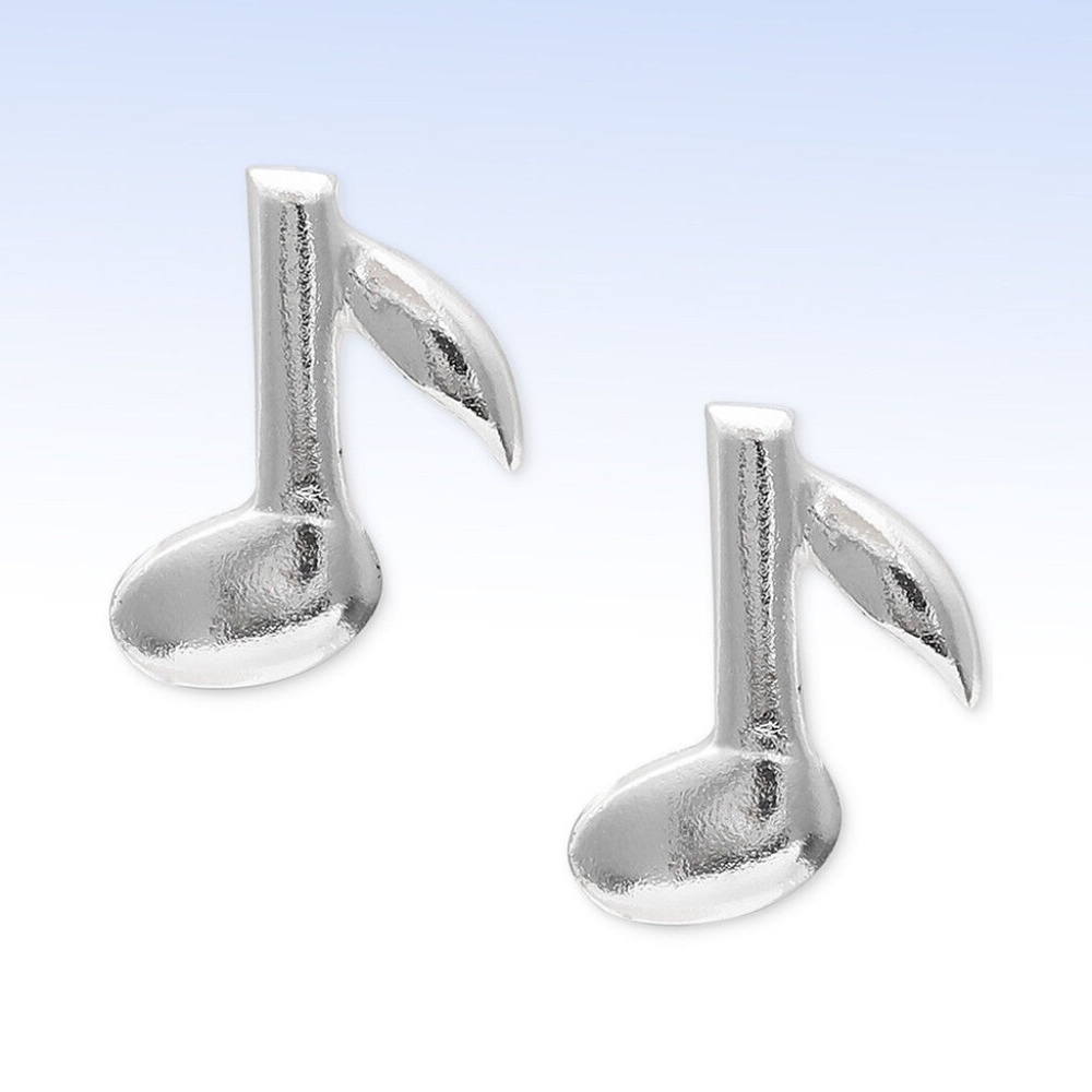 Beautiful Pair of Giani Bernini Sterling Silver Music Note Earrings